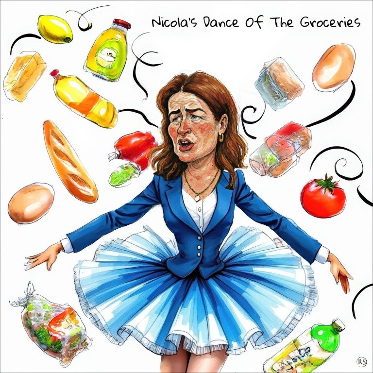 Nicola’s dance of the groceries