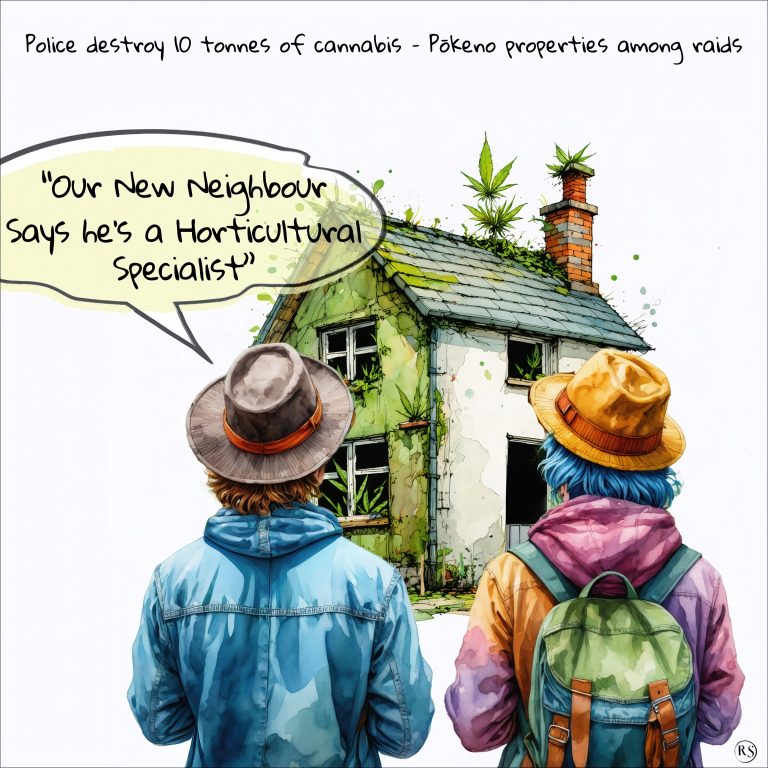 Cartoon: Cannabis house raids