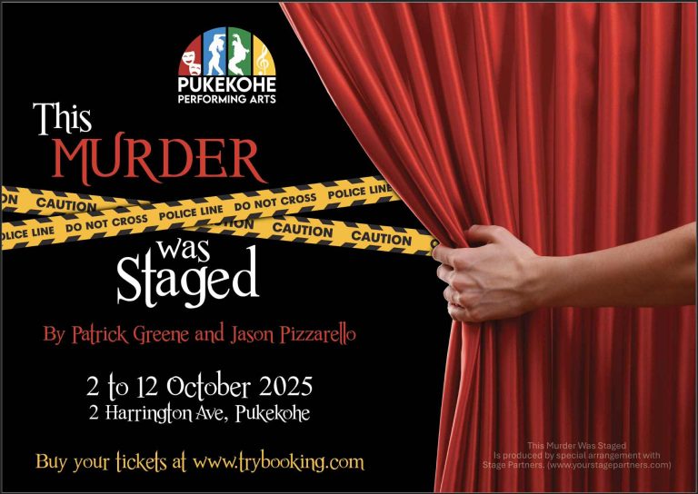 The Murder Was Staged, a mystery coming to Pukekohe