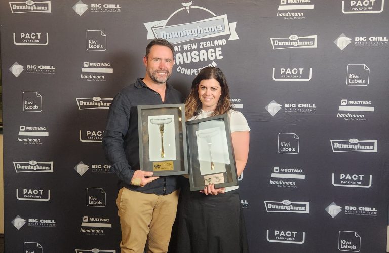 Prizewinning sausages from Karaka