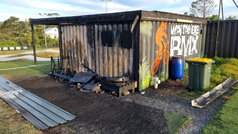 Teen referred to Youth Aid after arson at Rānui BMX club