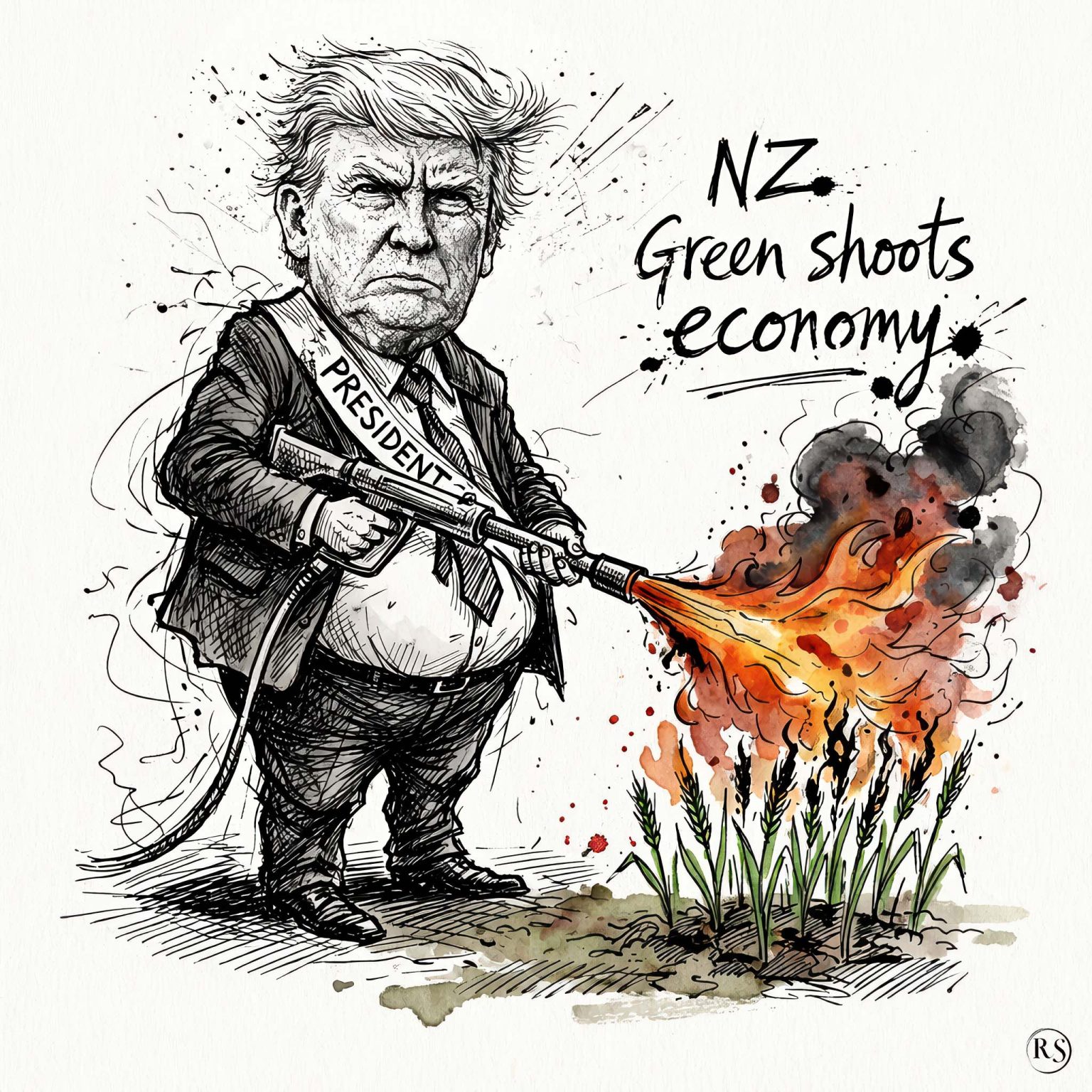 CARTOON: Trump green shoots - Franklin Times