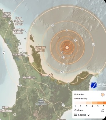 Earthquakes strike off East Coast, felt across North Island